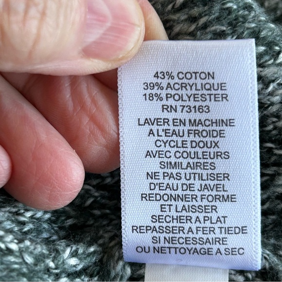 Cable & Gauge Green Heather Mock Turtleneck Sweater - Picture 11 of 14